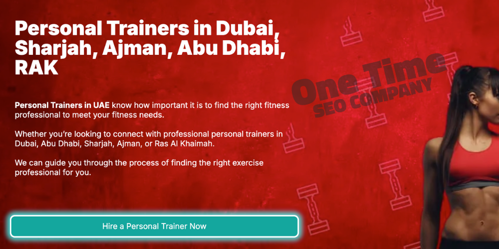 SEO Project Dubai Personal Trainers