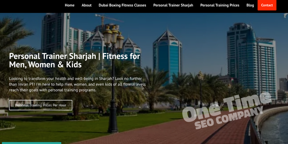 SEO Project Sharjah Personal Trainers